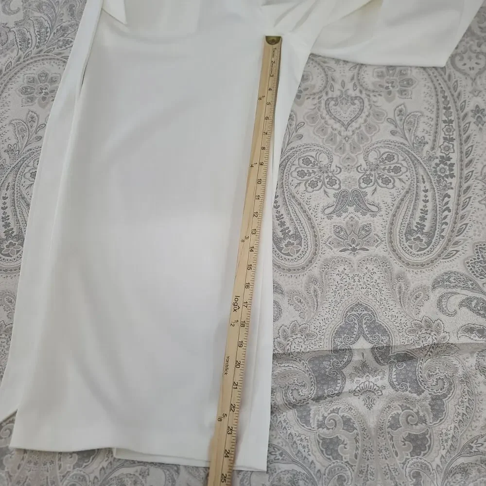 Andrew Marc sleeveless wide leg ladies jumpsuit Ivory size 6 wedding resort wear - Picture 5 of 9